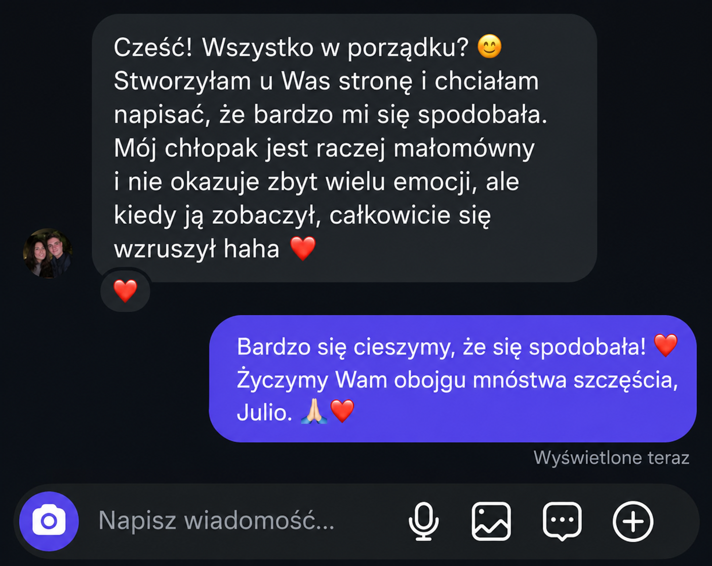 Prawdziwa opinia klienta 1
